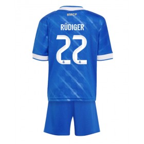 Baby Fußballbekleidung Real Madrid Antonio Rudiger #22 3rd Trikot 2025-26 Kurzarm (+ kurze hosen)